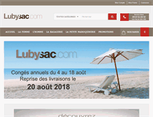 Tablet Screenshot of lubysac.com